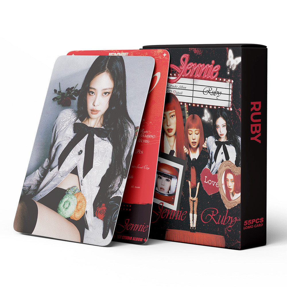 Kpop Blackpink Jennie Ruby Photocard Lomo Cartão Postal 55pcs/box ...