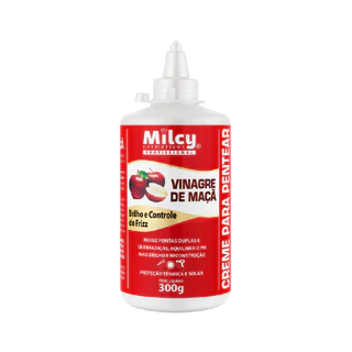 Creme Pentear Protetor Termico Frizz Vinagre Maca Milcy 300G