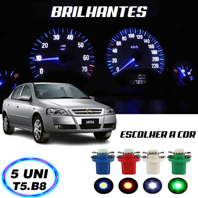 5 Lampada Led Branco Painel Astra 1999 2000 2001 2002 2003 2004 2005 ...