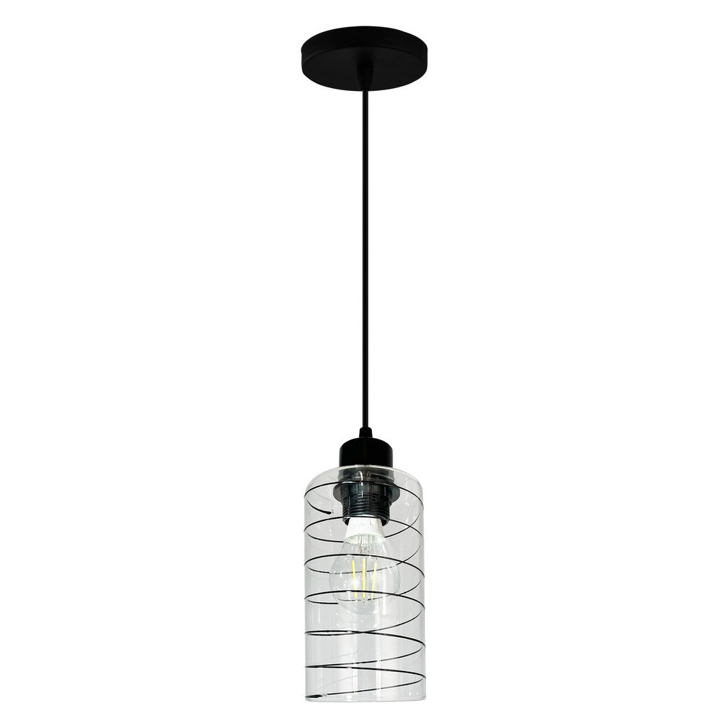 Luminária Pendente Teto Moderno Track Linhas Quarto Sala Bancada 1 lâmpada Bivolt E27