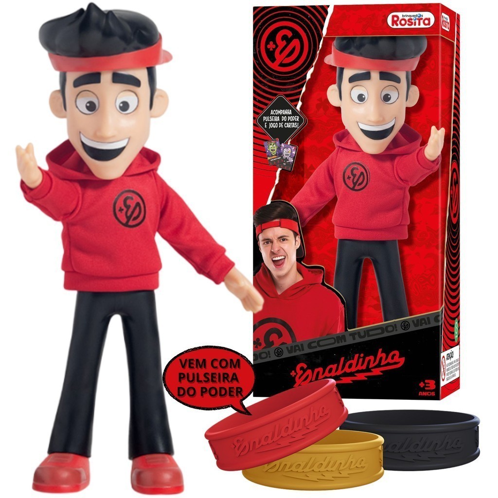Boneco YouTuber Enaldinho Original Rosita Novabrink 1125