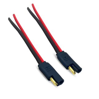 Kit 10 ou 5 Conector 2 Vias Reforçado C/ Fio 4 Mm Plug Para Caixa chicote