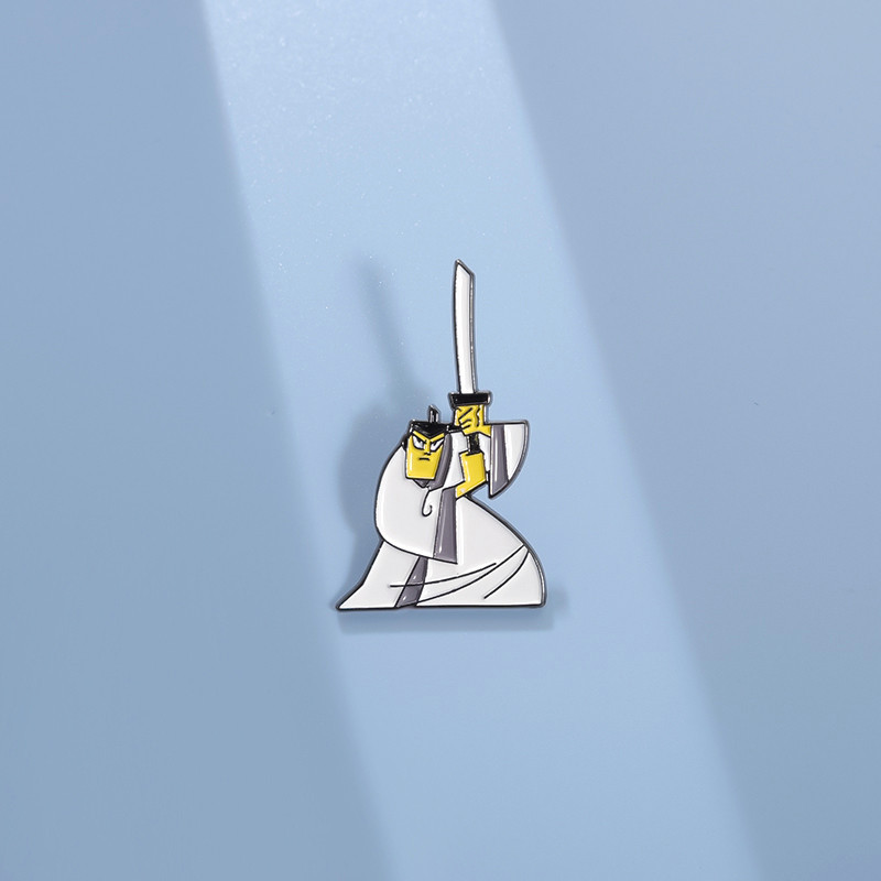 Anime Samurai Jack Pins Broches Ação Aventura Brochura De TV Animada Lapela Crachás Jóias Presente Para Amigos