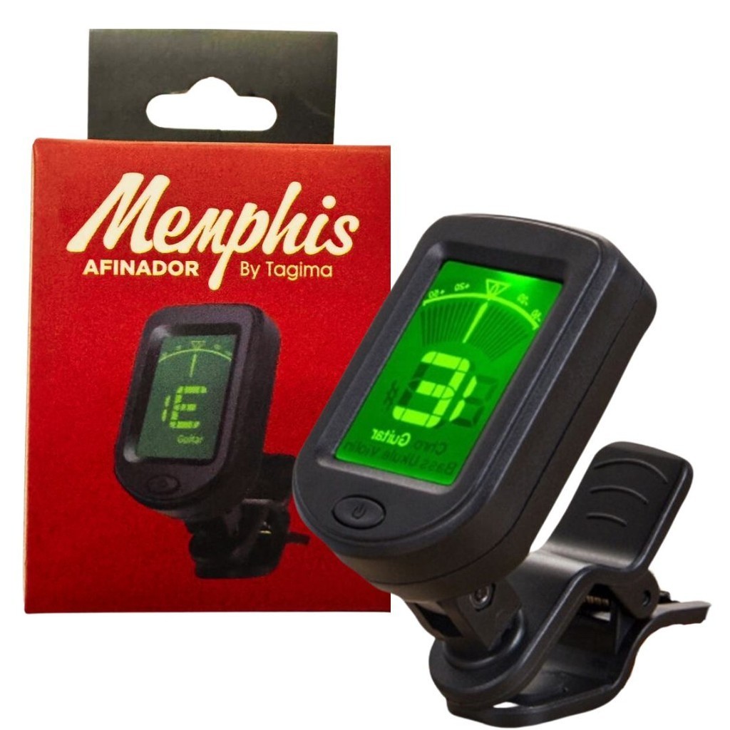 AFINADOR CLIP Cromático Memphis TAGIMA - Profissional