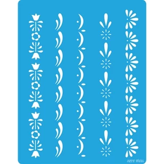 Stencil Arte Fácil 13,5 x 17,1cm - ST-104 Arabesco 4 em Oferta na Shopee