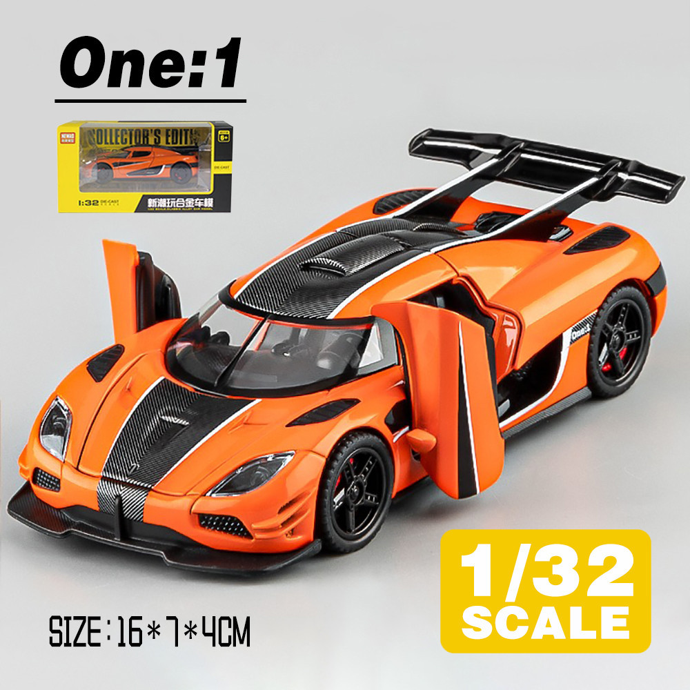 ミニカー 1/32 Koenigsegg One 1 KLT 1 : 32 Koenigsegg One : 1 Supercar Metal Alloy Toys Car Modelo