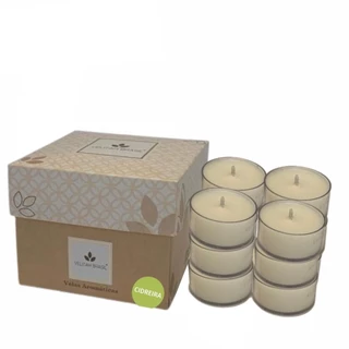 Vela Aromática Premium Capim Cidreira C/12 Mini Velas Velitah Brasil