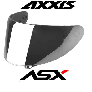 Viseira Capacete Asx Axxis Espelhada Cromada Prata Eagle Draken City V18b Nova