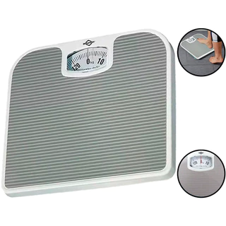 Balança Corporal Mecânica Para Uso Doméstico Banheiro Academia Pesa Até 130kg Brasfort em Oferta na Shopee