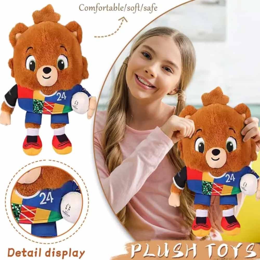 Euro 2024 Football Mascot Albart Teddy bear Plush Soft Toy UEFA Germany ...