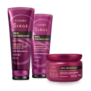 Combo Siàge Pro Cronology: Shampoo + Condicionador + Máscara - Eudora
