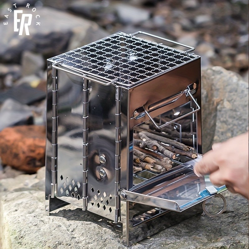Mini Fogão A Lenha Compacto De Aço Inoxidável De 1 Unidade ...