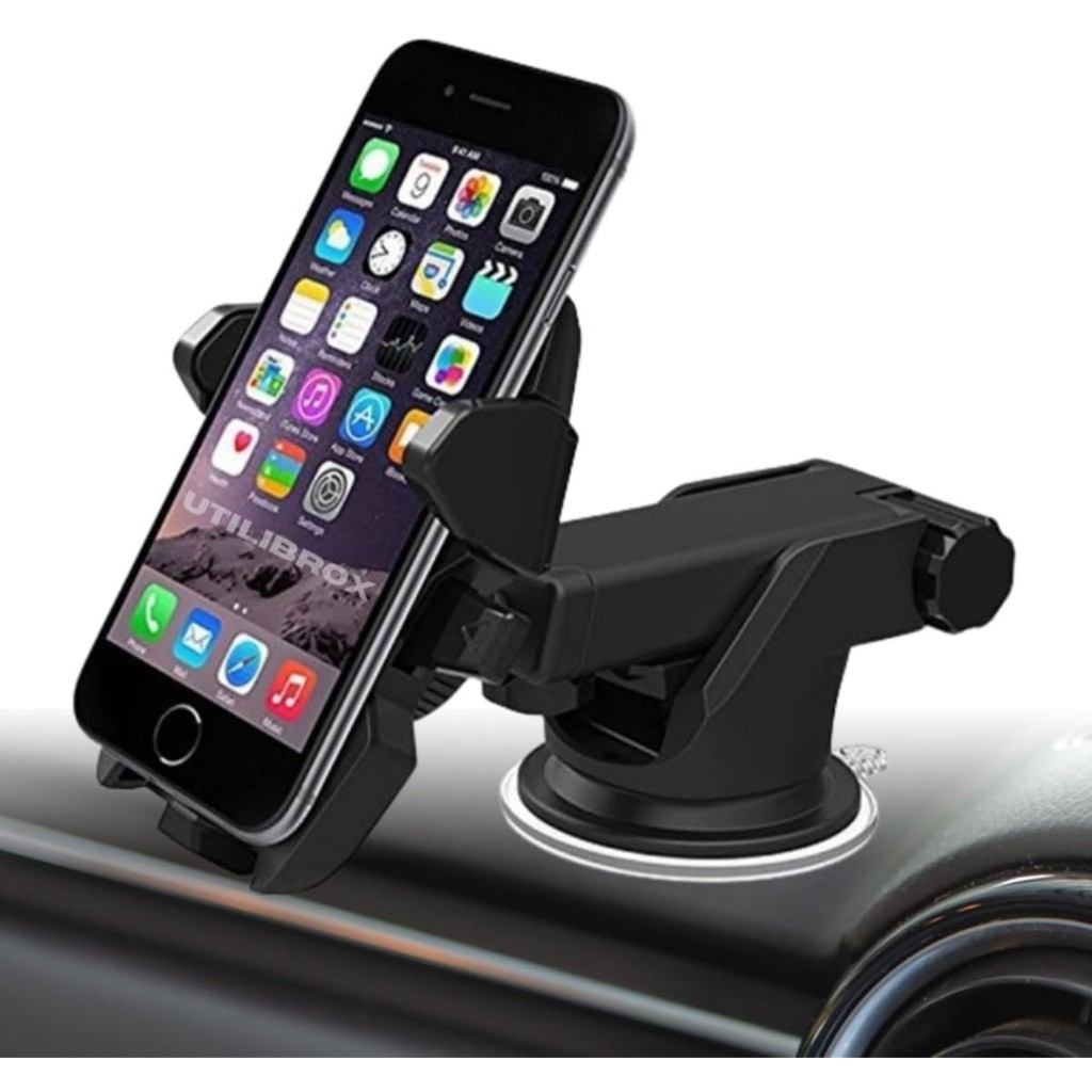 Suporte Veicular Carro Para Celular 360 ° Giratório Universal Multifuncional Ventilacao Ar Ventosa