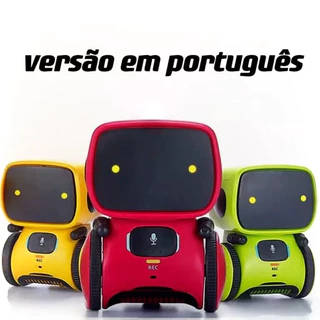 Versão em Português Brasileiro Robô de Voz Inteligente que Pode Cantar, Dançar, Falar, Ensinar Brinquedos, Presente para