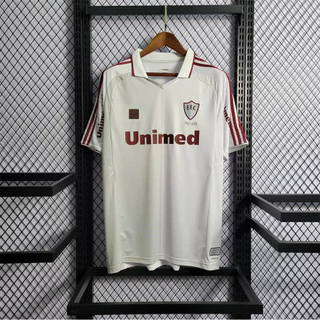 Camisa da Time Sweatshirt | Retro 2011-12-Temporada Fluminense Edição 100 ° Aniversário Branco Camisa POLO SM0S