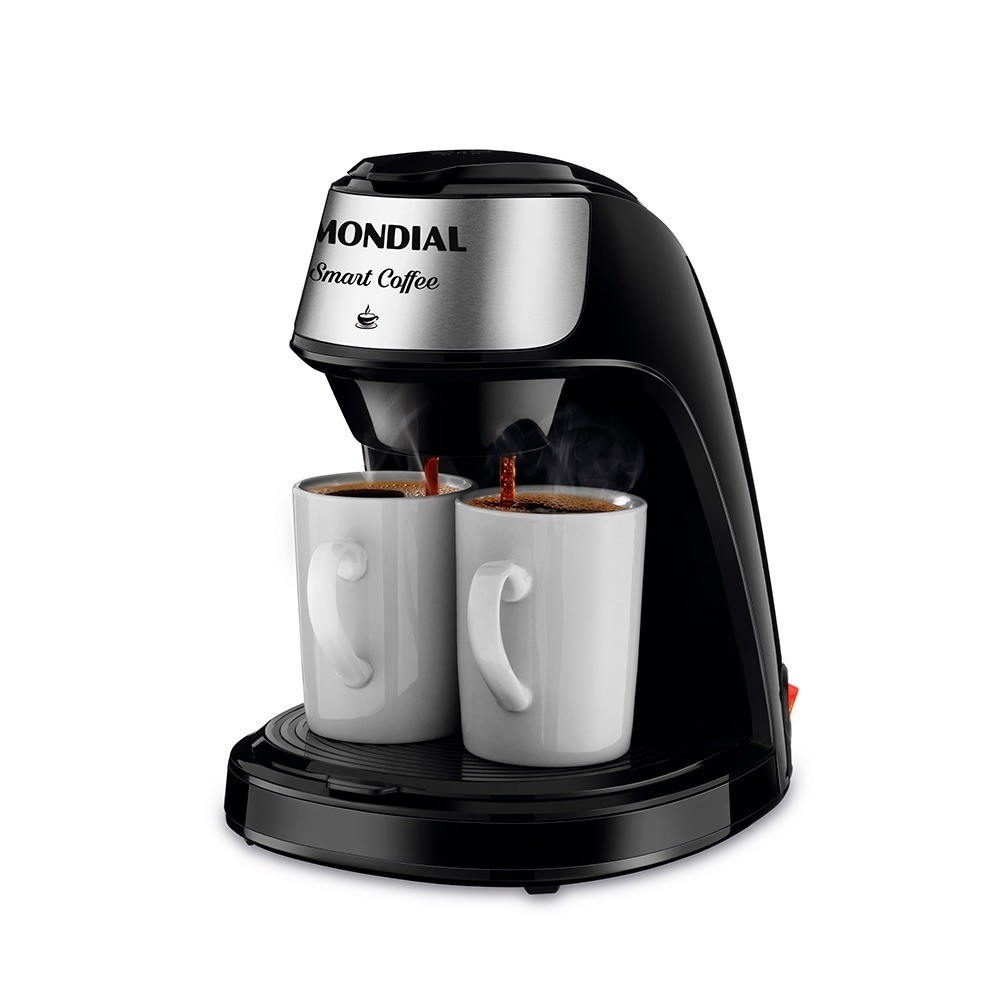 Cafeteira elétrica 2 xícaras preta Smart Coffee - C-42-2X-BI - Mondial