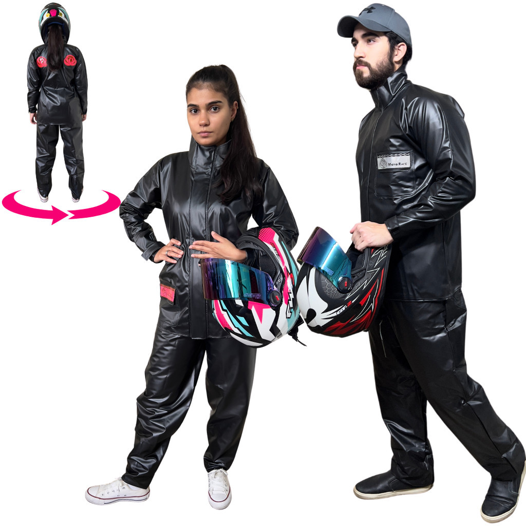Capa De Chuva Moto Brascamp Conjunto Completo Motoqueiro Impermeavel Flex Ciclista Lançamento