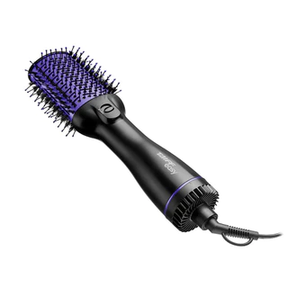 Escova Secadora Elétrica 2 Temperaturas Metálica Easy Oval 1200W 220V Preta Lilás Taiff em Oferta na Shopee
