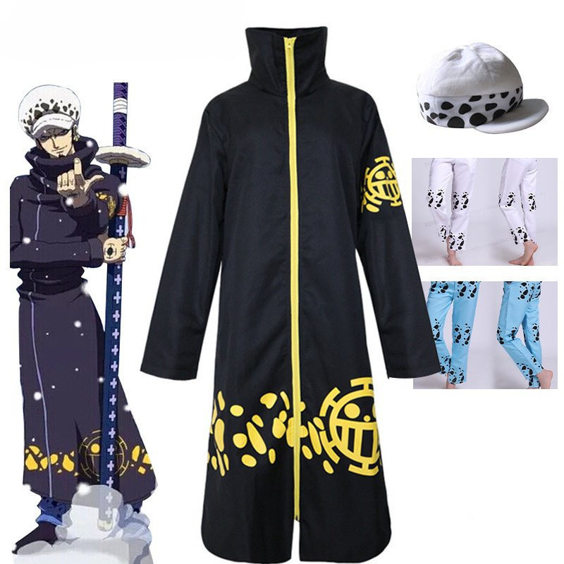 Traje de Anime Trafalgar Law dois anos depois, traje de cosplay 6TSV
