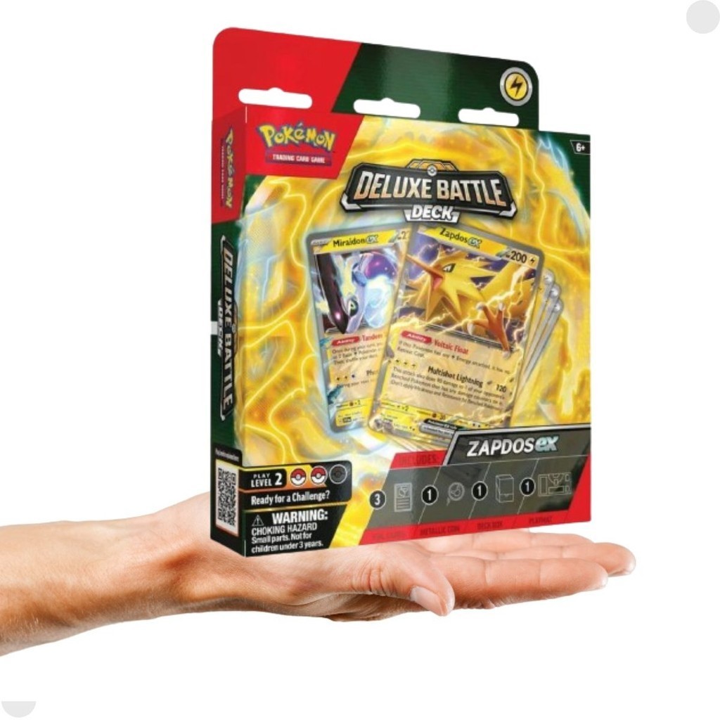 Box de Batalha Deluxe Pokémon Zapdos Ex 33948 - Copag