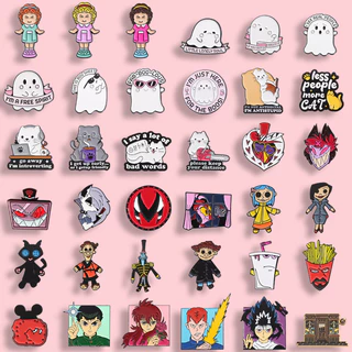 " 41 Desenho Animado Criativo Harry Potter Hell Inn " Broche De Esmalte Acessórios De Moda Bolsa Escolar Crachá Presente Para Amigos