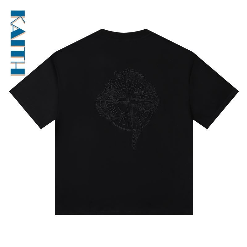# T55 Peito Dragão Bússola Padrão Carta Bordado Gráfico Tee Couple Crewneck Vintage Popular Streetwear Algodão Unisex Plus Camisetas Coreanas Tamanho Unisexo Para Homens