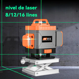 8/12/16 Linhas Nível a Laser Ajustável Nível 360 ° Nível De Infravermelho Para Exterior Luz Forte Especial laser De Alto Brilho Medidor De Verde