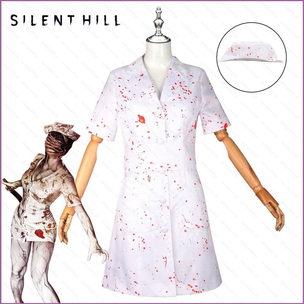 Silent Hill 2RE Enfermeira horror Zumbi Uniforme cosplay Pano De Festa De  Halloween 12 | Shopee Brasil