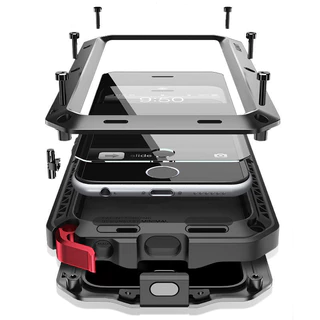 360 ° Capa Protetora À Prova D'água De Estilhaços Para iPhone 15 , 14 , 13 , 12 Pro , 11 E Samsung S8 S9 S22 S23 S24 Toda A De Alumínio Choque
