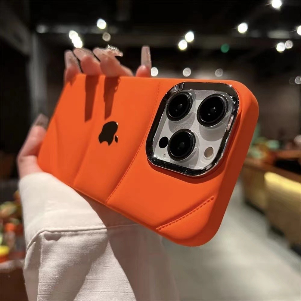 Capa De Silicone Espesso De Luxo Anti-Choque iPhone 15 14 13 12 11 Pro Max Macia Personalizada TPU