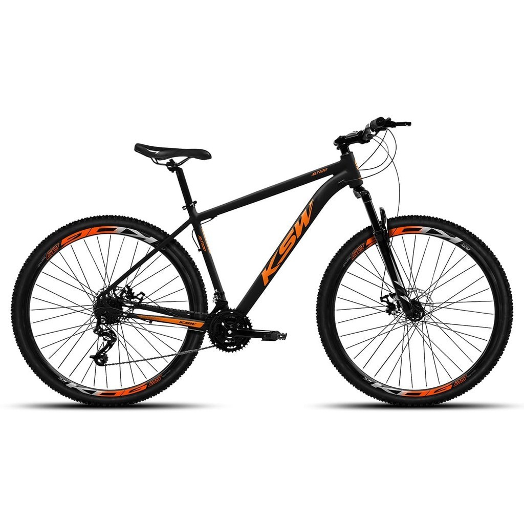 Bicicleta Bike Aro 29 MTB KSW XLT100 200 21 Marchas Com Freio a Disco Mecanico Shopee Brasil