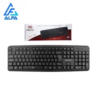 Teclado Gamer Multimídia Para Jogos Computador USB Silencioso MOX