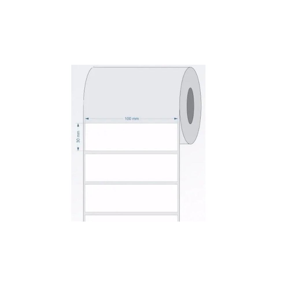 Etiqueta 100x30 Mm Termico - 4 Milheiros - Rolo 32 Metros | Shopee Brasil