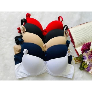 Kit 3 Sutia Básico Dia a Dia com Bojo Lingerie Conforto Soutien Microfibra