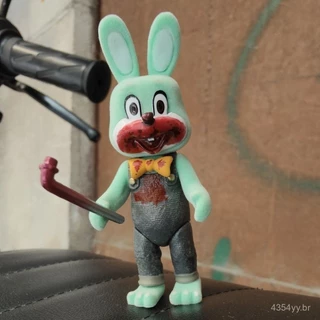 GECCO Silent Hill 3 Q versão Robbie Rabbit Horror Coelho Verde Azul Especial Maca Modelo 74YZ