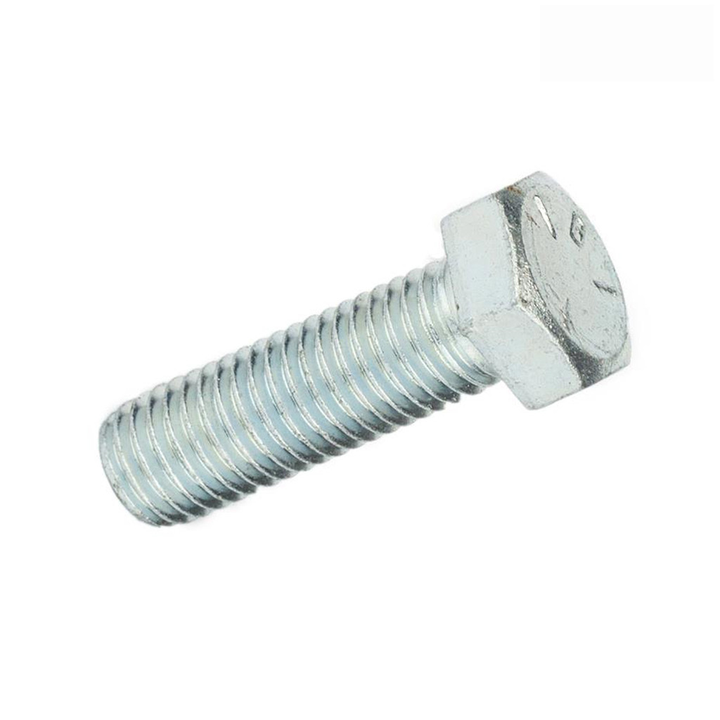 Kit 50 Parafusos Sextavado Bitola Espessura M4/ M5/ M6 ou M8 Zincado Branco