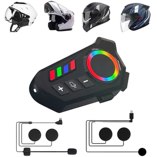 Fone de Ouvido de Capacete Moto Bluetooth Controle De Voz Intercomunicador