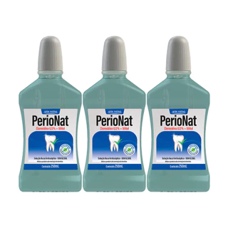 Kit 3 Und Perionat Solução Bucal Sem Álcool 250ml em Oferta na Shopee