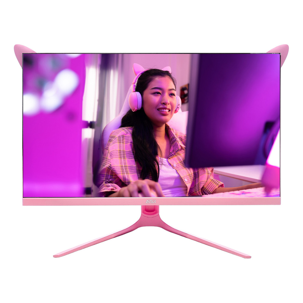 Monitor Rosa Aitek 27 Polegadas Tela Led 100hz Freesync | Shopee Brasil
