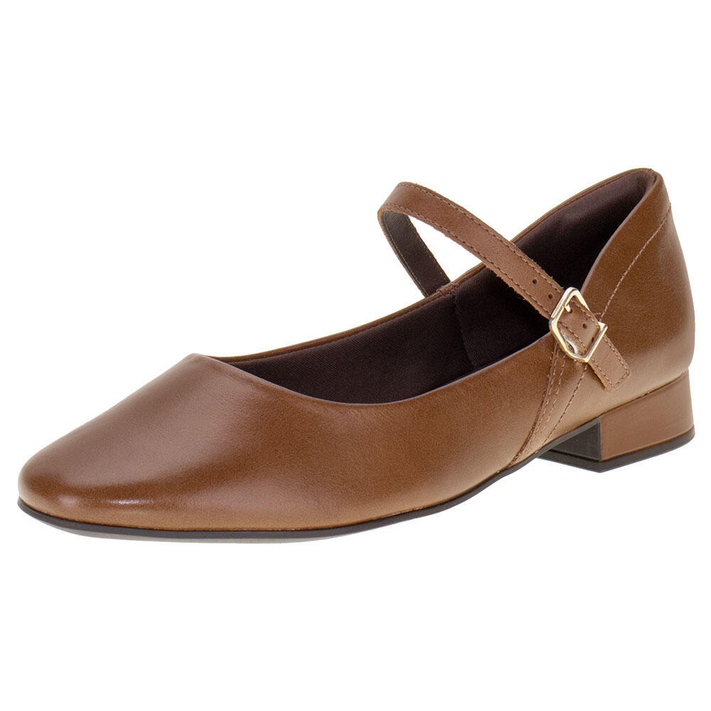 Sapato Feminino Salto Grosso Comfortflex 2482302 | Shopee Brasil