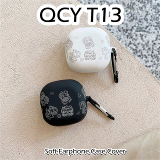 【 In Stock 】 For QCY T13 Capa Do Estojo De Desenho Animado De Nicho TPU Fone De Ouvido Em Silicone Macio