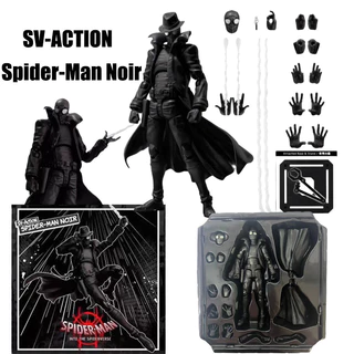 Novo SV-Action Homem Aranha Noir No Verso Miles Morales Shf Gwen Articulado Figura De Ação