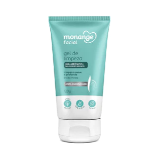 Gel Limpeza Facial Hialuronico Pele Oleosa Monange 120Ml