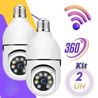 360 ° Kit De Câmera De Segurança Sem Fio Infravermelho Rotativo À Prova D 