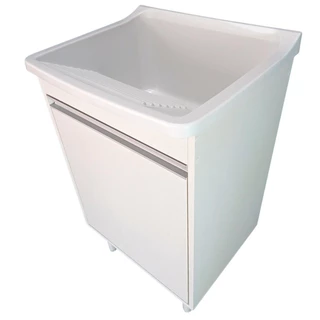 Tanque Com Gabinete Armário MDF 53cm Capacidade 34L Entregue Montado