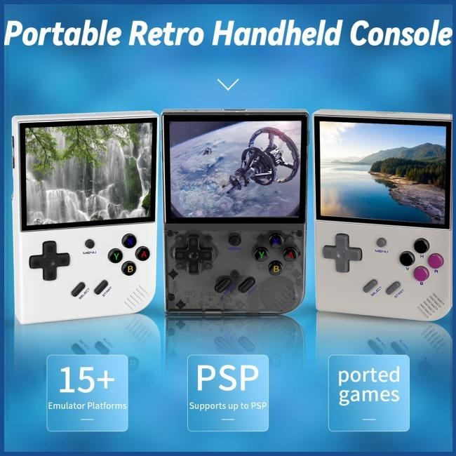 [wasleyy] RG35XX PLUS Retro Console De Jogo Portátil 3.5-Inch Tela IPS 3300mAH Bateria Recarregável Ultra Longa Duração
