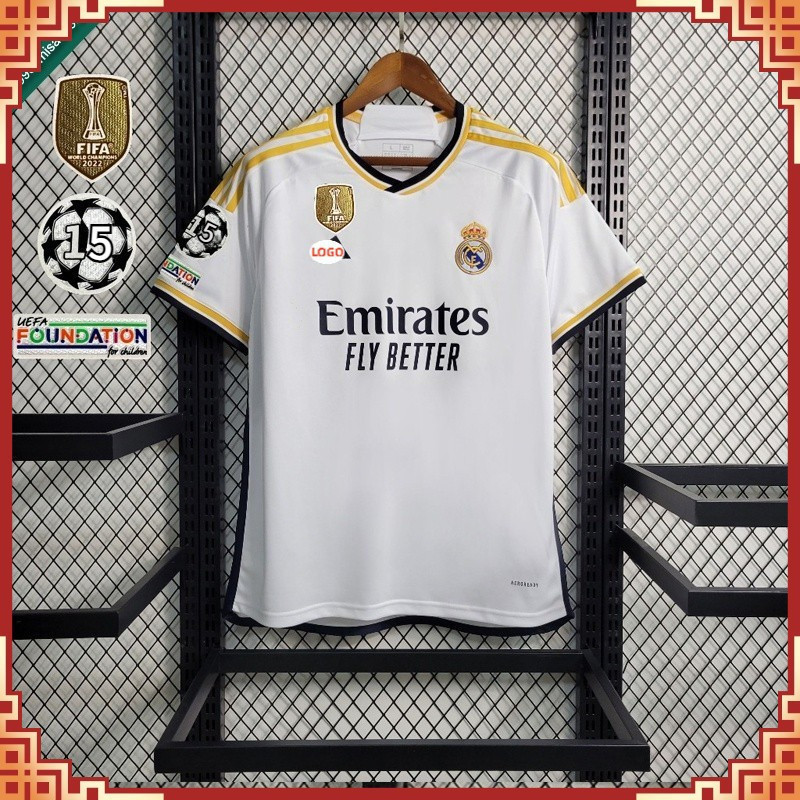 15 campeão Patch camisa de futebol Homens 23/24 Casa de Futebol