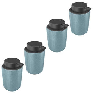 4x Porta Sabonete Liquido de Banheiro 250ml OU Osaka - Azul