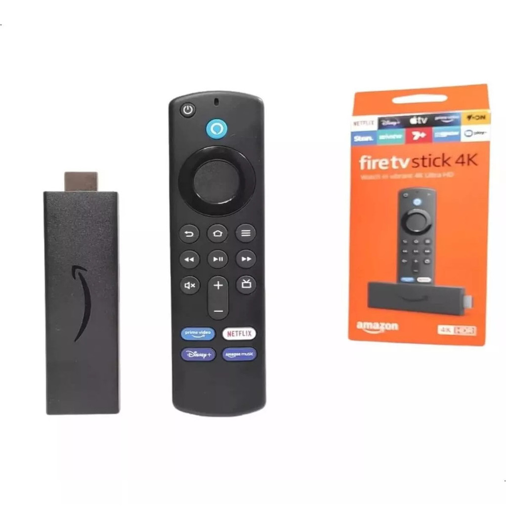 Fire Tv Stick 4k 3ª Geração com Controle Remoto Por Voz Com Alexa ...