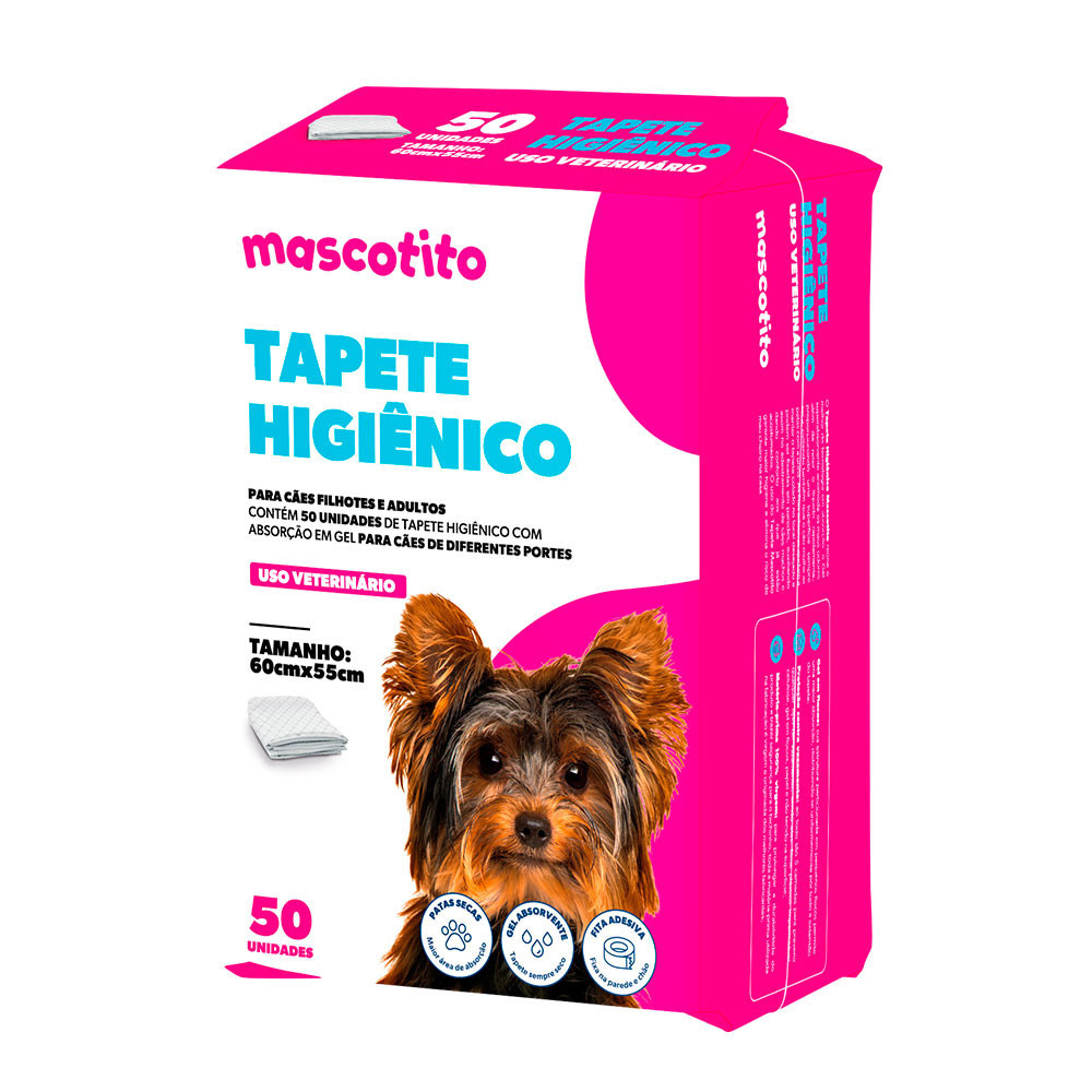 Imagem do produto Tapete Higiênico Mascotito 60x55cm com 50 Unidades